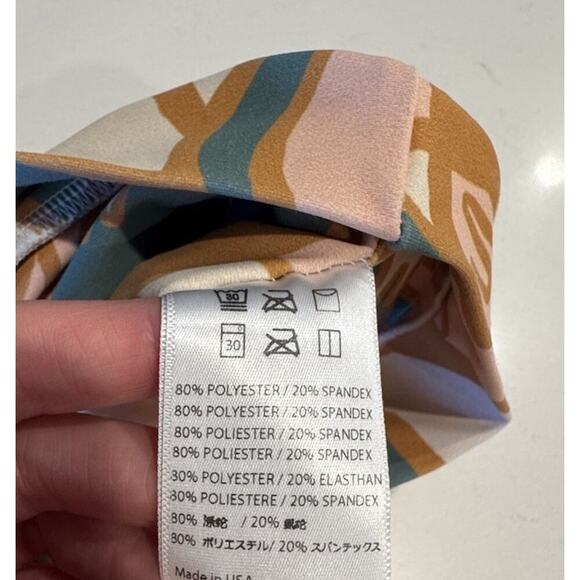 Dazey LA Size Small Colorful Artsy We Are One Crop Sports Bra Anthropologie Boho - Picture 5 of 8